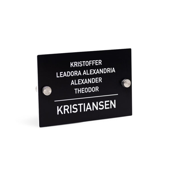 Dørskilt Moderne Lite, svart