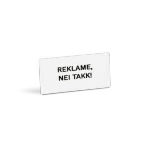 Nei til reklame
