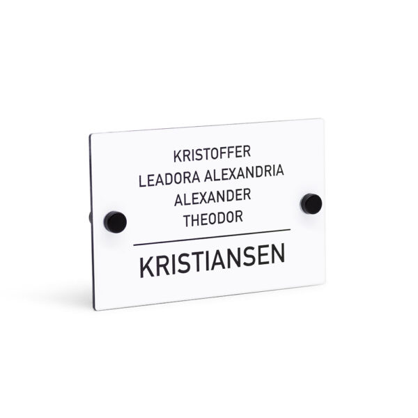 Dørskilt Moderne Lite, hvit