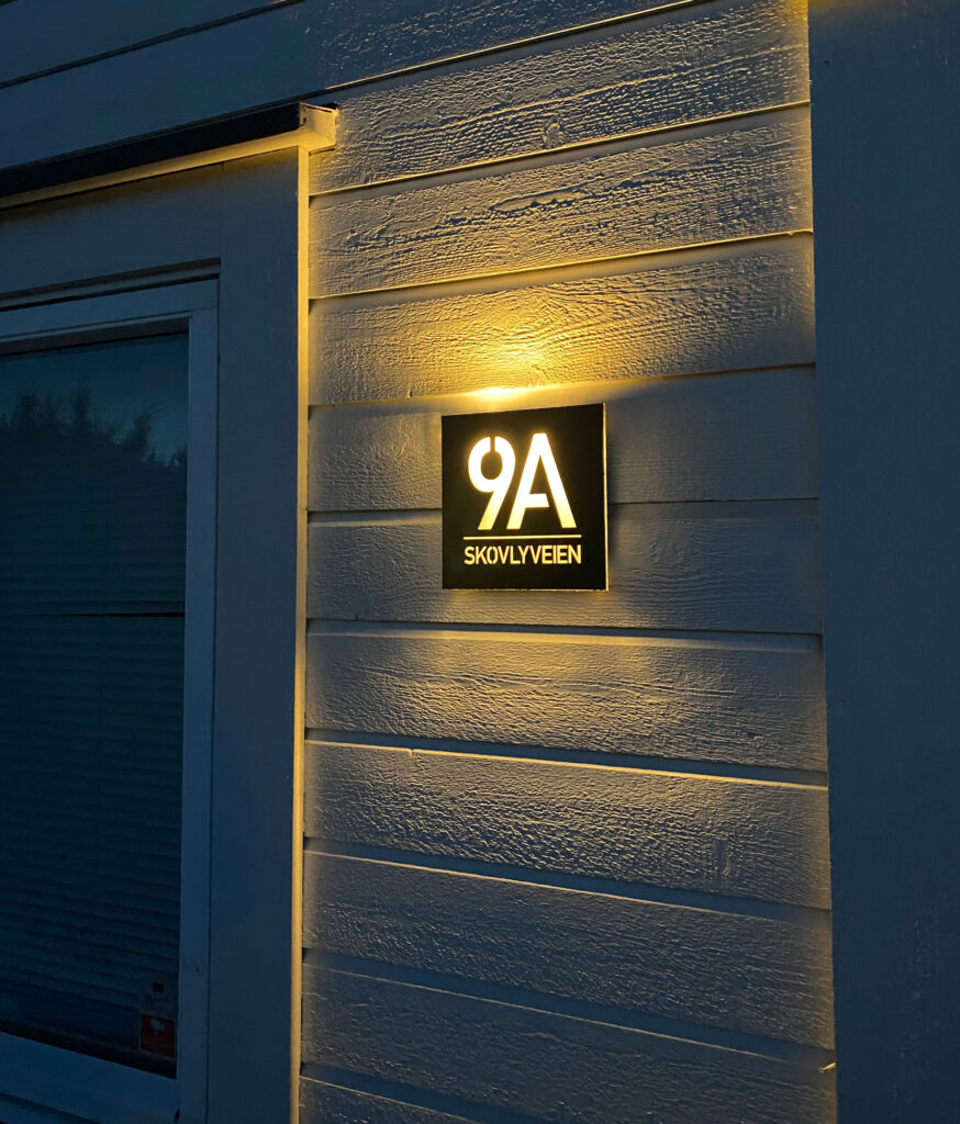 skilt for dør