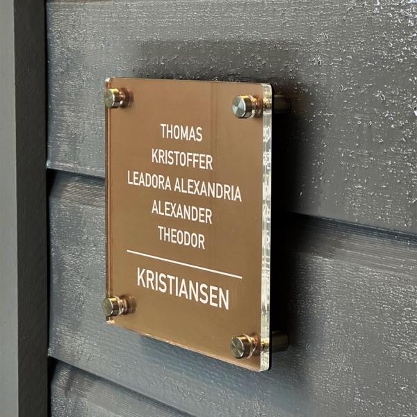 Dørskilt Elegant Bakplate, kobber - Bilde 2