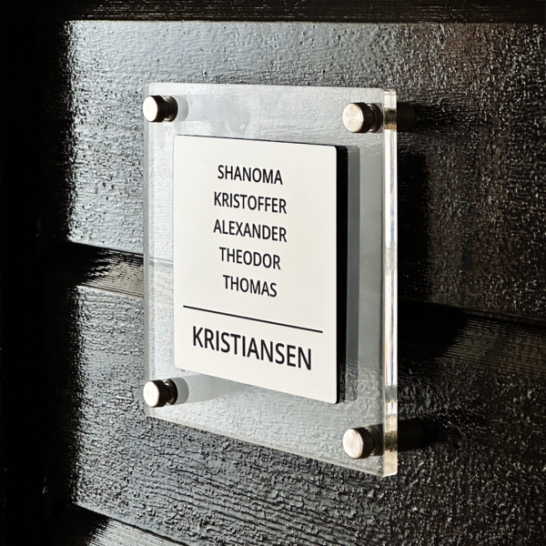 Dørskilt Elegant Forplate, hvit - Bilde 2