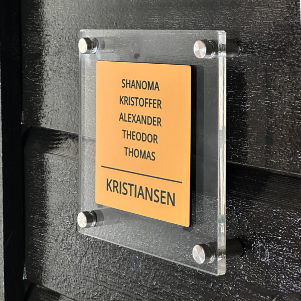 Dørskilt Elegant Forplate, mørk gull - Bilde 2