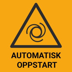 Automatisk oppstart - ISO 7010