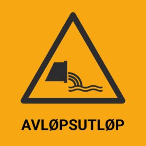 Avløpsutløp - ISO 7010