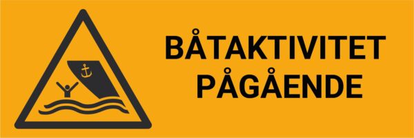 Båtaktivitet – ISO 7010 - Bilde 2