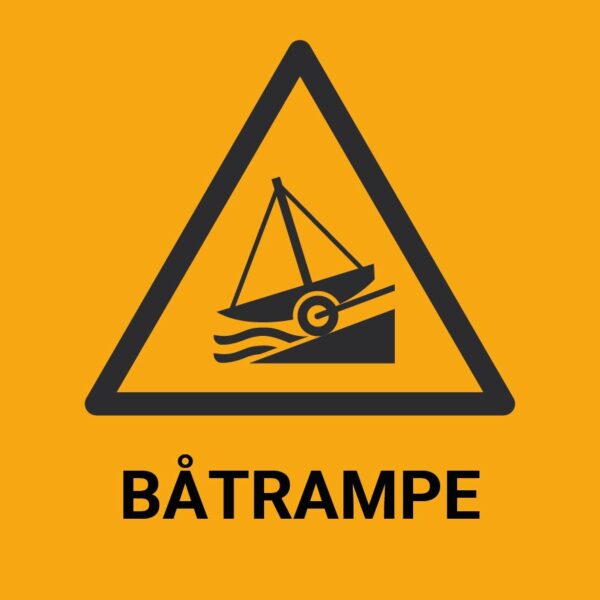 Båtrampe – ISO 7010