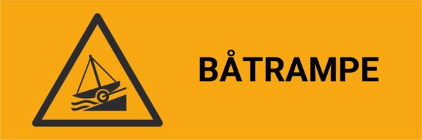 Båtrampe – ISO 7010 - Bilde 2