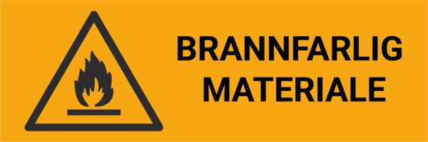 Brannfarlig materiale – ISO 7010 - Bilde 2