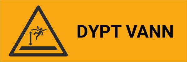 Dypt vann – ISO 7010 - Bilde 2