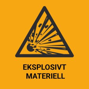 Eksplosivt materiell – ISO 7010