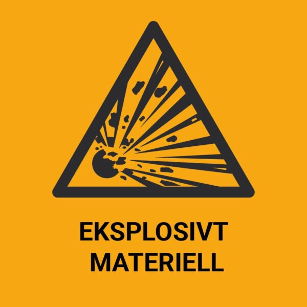 Eksplosivt materiell – ISO 7010