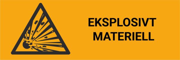 Eksplosivt materiell – ISO 7010 - Bilde 2