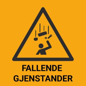 Fallende gjentander – ISO 7010
