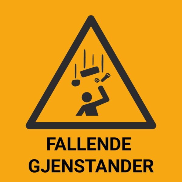Fallende gjentander – ISO 7010