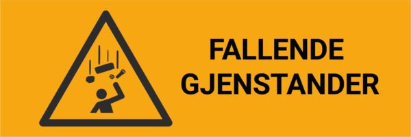 Fallende gjentander – ISO 7010 - Bilde 2
