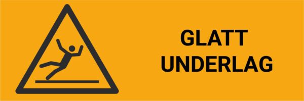 Glatt underlag – ISO 7010 - Bilde 2