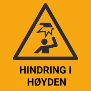 Hindring i høyden – ISO 7010