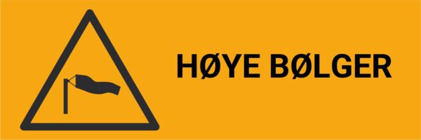 Høye bølger – ISO 7010 - Bilde 2