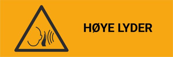 Høye lyder – ISO 7010 - Bilde 2
