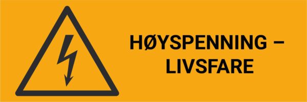 Høyespenning livsfare – ISO 7010 - Bilde 2