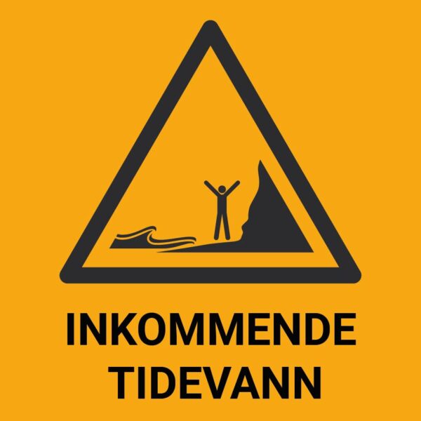 Inkommende tidevann – ISO 7010