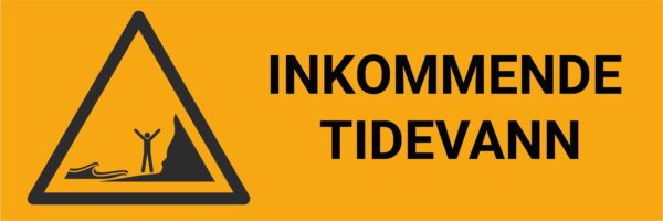 Inkommende tidevann – ISO 7010 - Bilde 2
