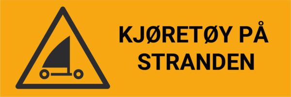 Kjøretøy på stranden – ISO 7010 - Bilde 2