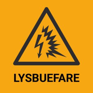 Lysbuefare – ISO 7010