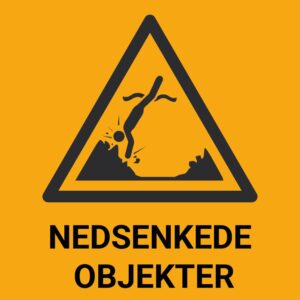 Nedsenkende objekter – ISO 7010