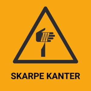 Skarpe kanter – ISO 7010