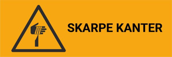 Skarpe kanter – ISO 7010 - Bilde 2