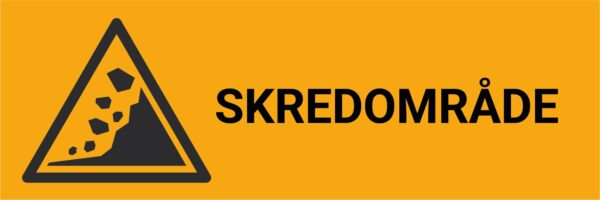 Skredområde – ISO 7010 - Bilde 2