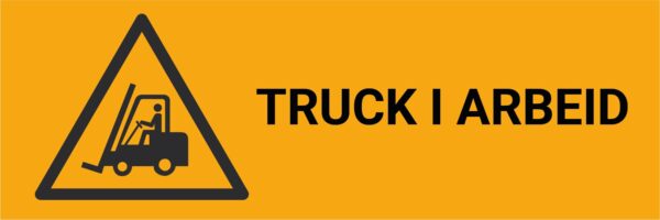 Truck i arbeid – ISO 7010 - Bilde 2