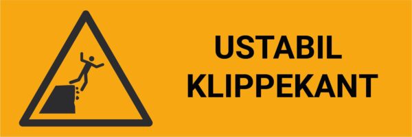 Ustabil klippekant – ISO 7010 - Bilde 2