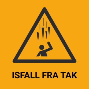 Isfall fra tak – ISO 7010
