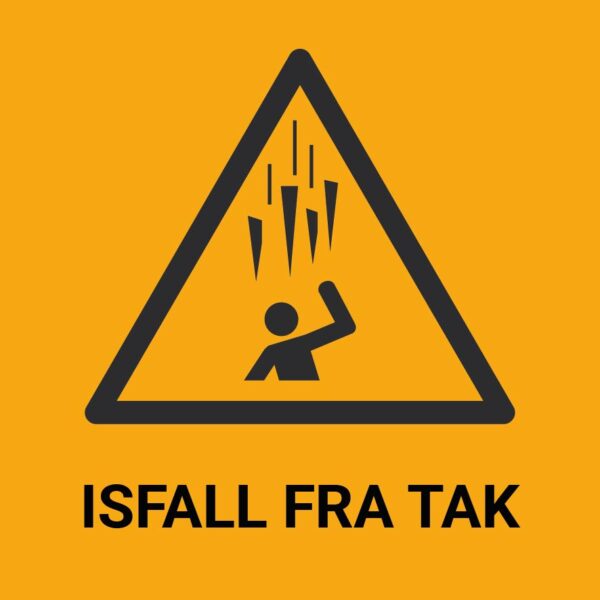 Isfall fra tak – ISO 7010