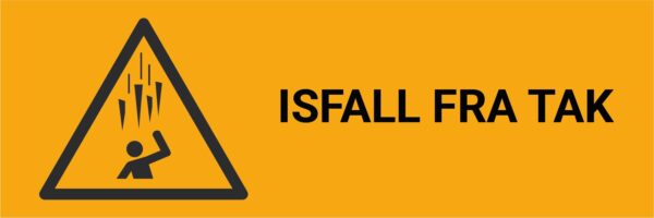 Isfall fra tak – ISO 7010 - Bilde 2