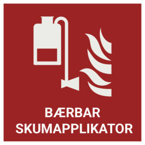 Bærbar skumapplikator – ISO 7010