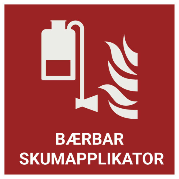 Bærbar skumapplikator – ISO 7010