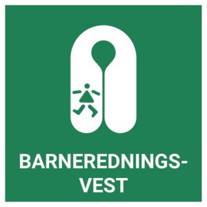 Barneredningsvest – ISO 7010