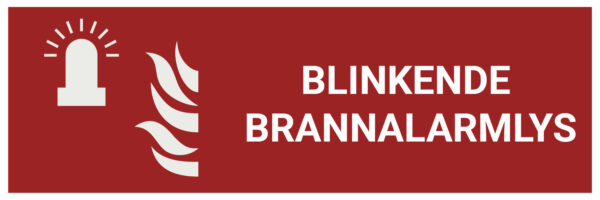 Blinkende brannalarmlys – ISO 7010 - Bilde 2
