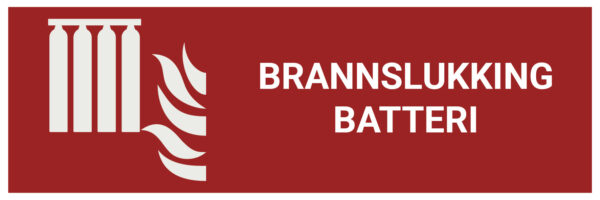 Brannslukking batteri – ISO 7010 - Bilde 2