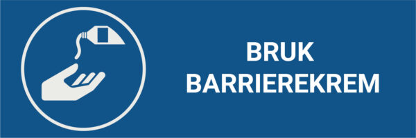 Bruk barrierekrem – ISO 7010 - Bilde 2