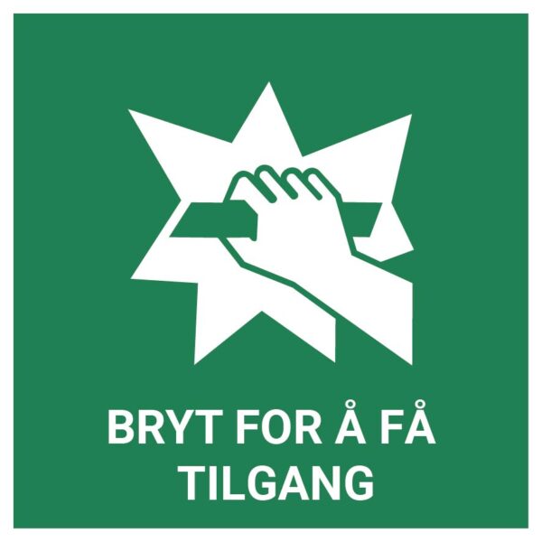 Bryt for å få tilgang – ISO 7010