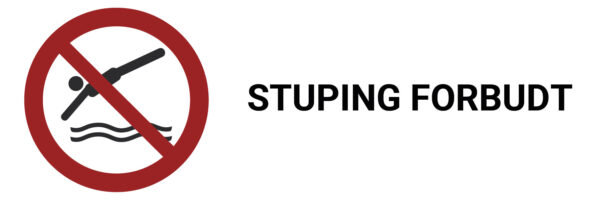 Dykking forbudt – ISO 7010 - Bilde 2