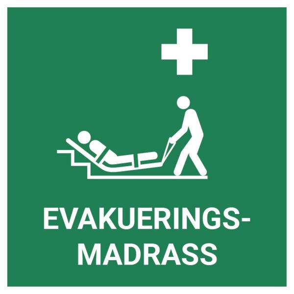 Evakueringsmadrass – ISO 7010