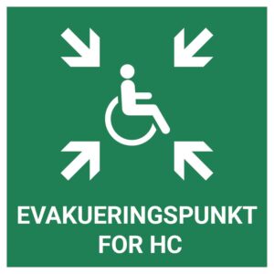 Evakueringspunkt for HC – ISO 7010