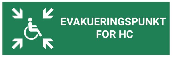 Evakueringspunkt for HC – ISO 7010 - Bilde 2