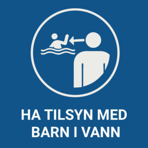 Ha tilsyn med barn i vann – ISO 7010